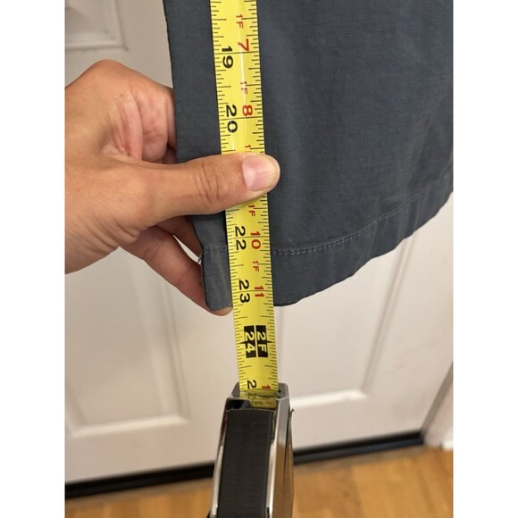 L.L. BEAN STRETCH RIPSTOP PULL ON GRAY PANTS wide LEG WOMENS LARGE Crop - Picture 9 of 10